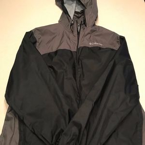 Black Colombia Windbreaker/Rainjacket - like new